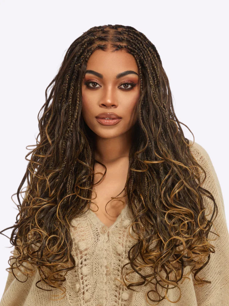 🔥Last Day: 76% Off🔥 Salon Braids HD Lace Knotless Wig