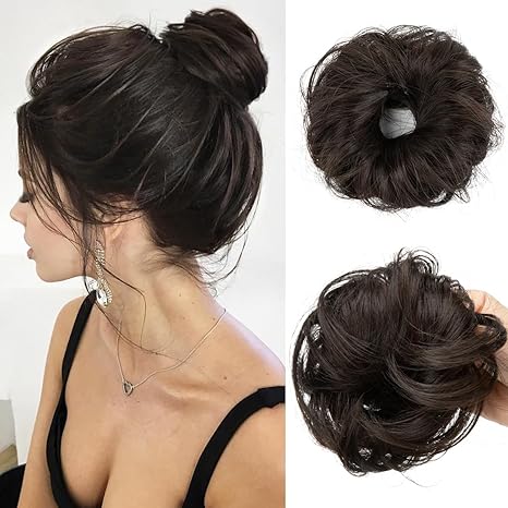 💖 2PCs Small  Messy Bun Hair