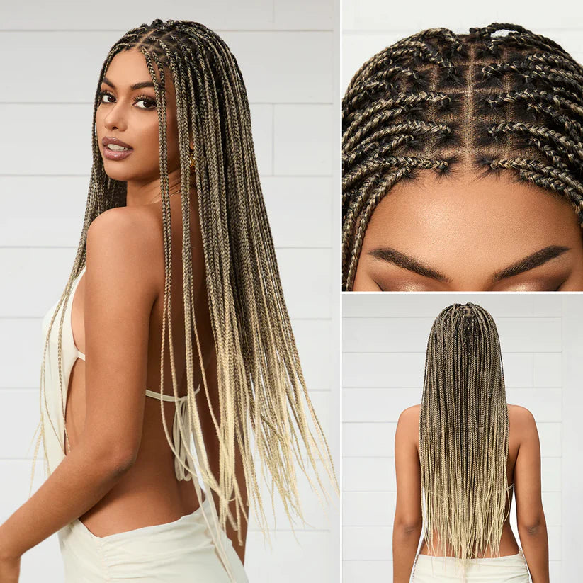 💥[New Arrival] OwnScalp Salon Braids Super Natural Scalp Full HD Lace Knotless Box Braided Wig