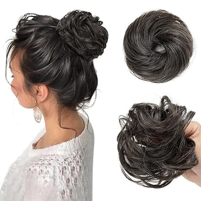 💖 2PCs Small  Messy Bun Hair