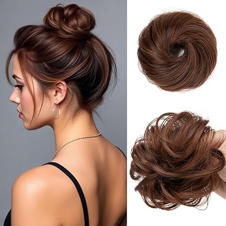 💖 2PCs Small  Messy Bun Hair