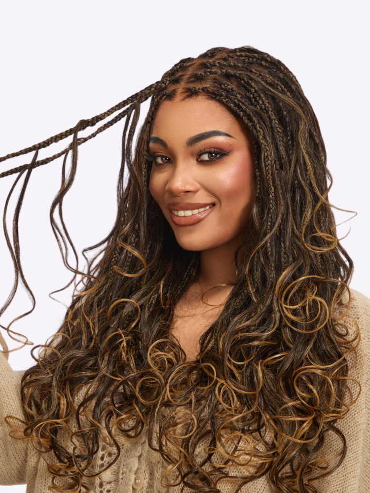 🔥Last Day: 80% Off🔥 HD Lace Knotless Box Braided Wig | Real Scalp Look Glueless Wig