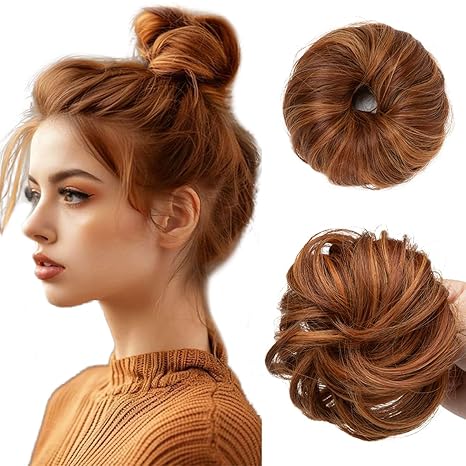 💖 2PCs Small  Messy Bun Hair