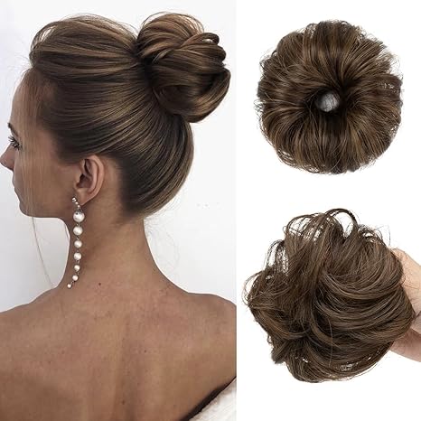 💖 2PCs Small  Messy Bun Hair