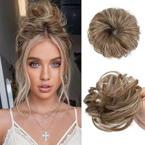 💖 2PCs Small  Messy Bun Hair