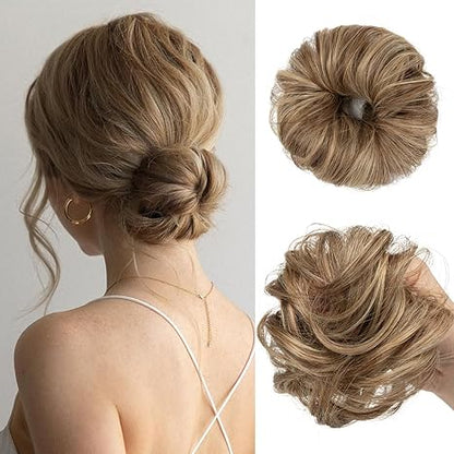 💖 2PCs Small  Messy Bun Hair