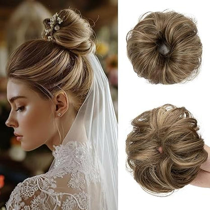 💖 2PCs Small  Messy Bun Hair