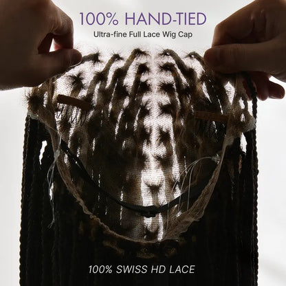 🔥[New Arrival]🔥 OwnScalp Salon Braids Super Natural Scalp Full HD Lace Knotless Box Braided Wig