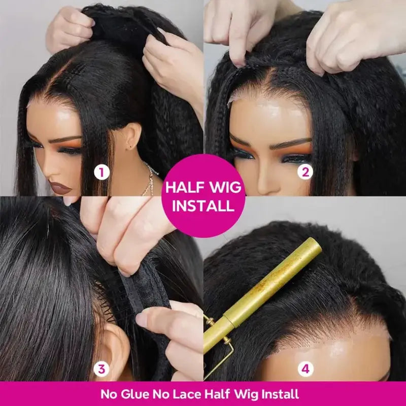 Salon Style at Home-Pre-Styled Half Wig  summerwins