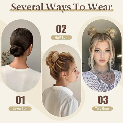 💖 2PCs Small  Messy Bun Hair